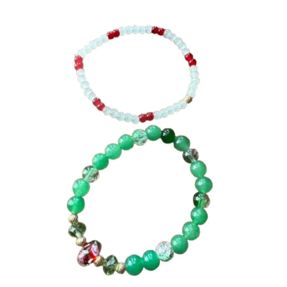 Set of two Women's Stretch Bracelets 7.5
